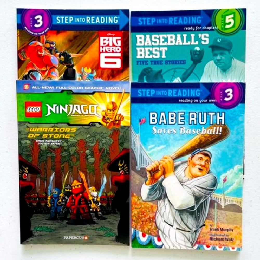 (4) Book Bundle: Step Into Reading, LEGO NINJAGO